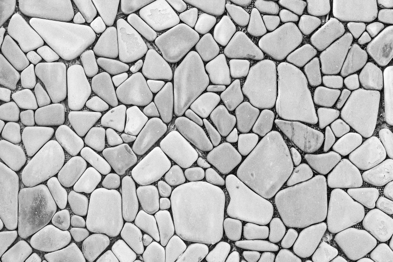 Stone effect vinyl carpet pebble stone design - TenStickers