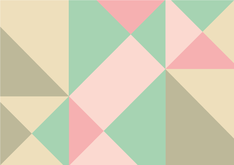 Geometric colorblock geometric vinyl carpet - TenStickers