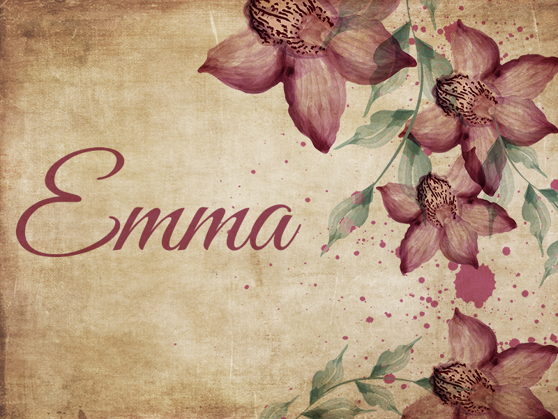 Customized Florals custom vinyl carpet - TenStickers