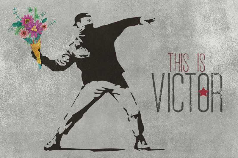 Personalized Bouquet custom vinyl carpet - TenStickers