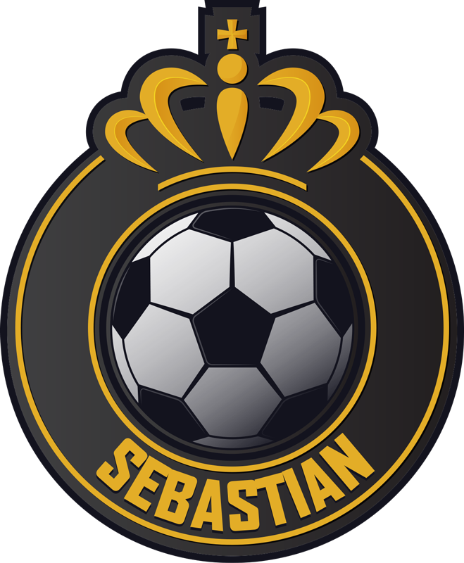 Soccer Crest Emblem custom vinyl carpet - TenStickers