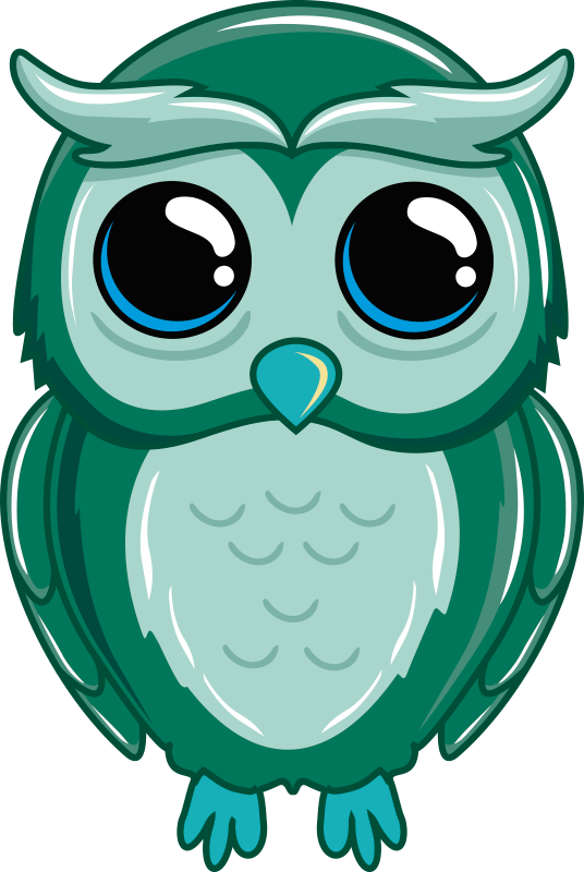 Kids cute owl animal vinyl rug - TenStickers