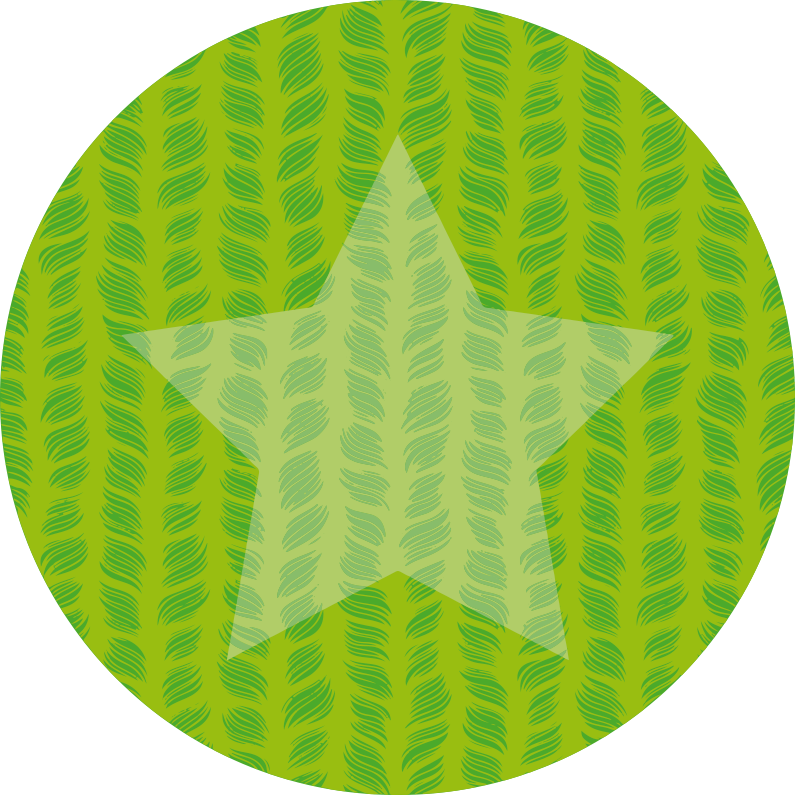 Circular Star Pattern kids vinyl carpet - TenStickers
