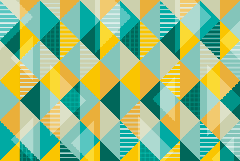 Geometric vinyl carpet geometric triangle array - TenStickers