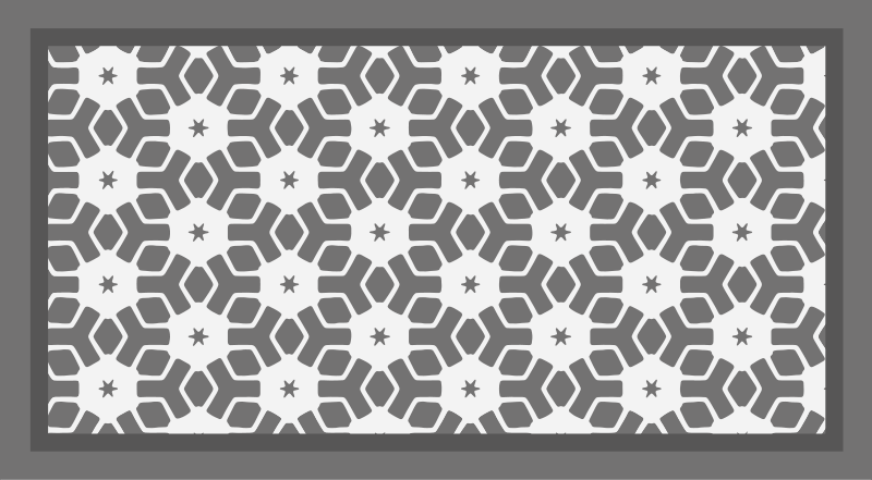 Geometric Bath Rug bathroom vinyl carpet - TenStickers