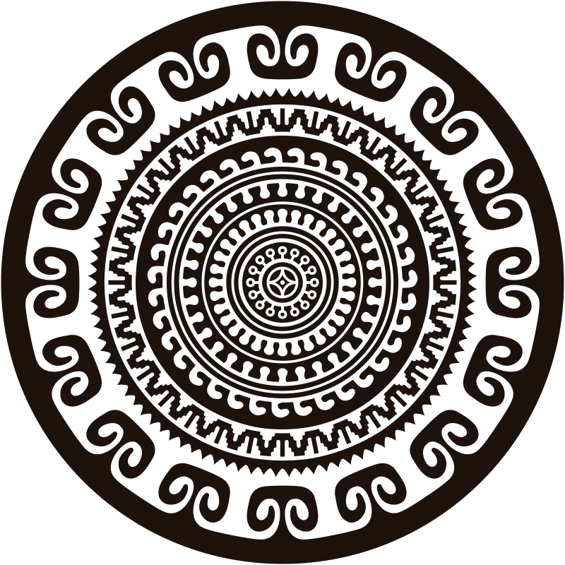 Mandala vinyl carpet mandala circle - TenStickers