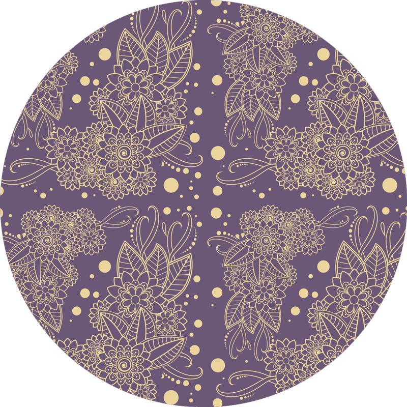 Mandala vinyl carpet mandala motif elegance - TenStickers