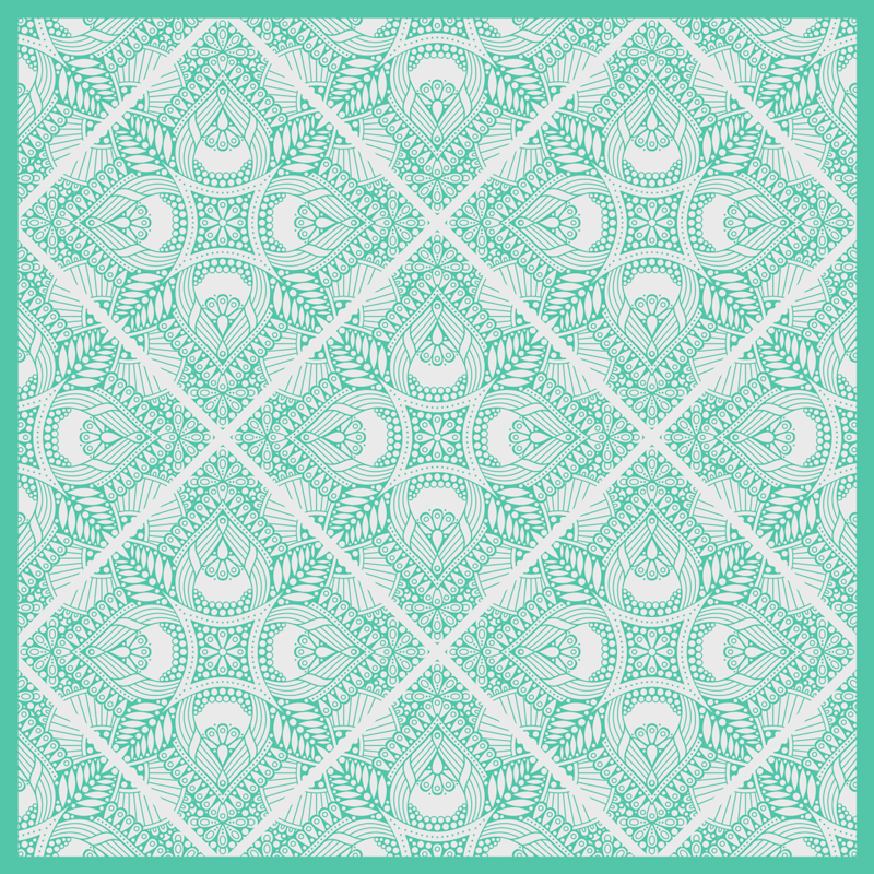 Geometric vinyl carpet geometric patterned overlay - TenStickers