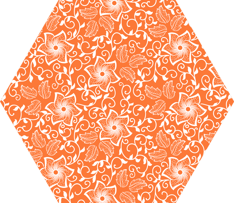 Floral ornament floral vinyl carpet - TenStickers