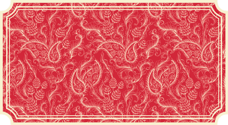 Ornate Paisley red vinyl carpet - TenStickers