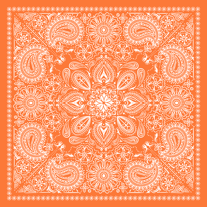 Mandala vinyl carpet with mandala design - TenStickers