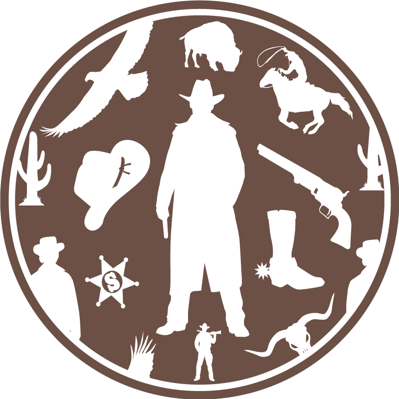 Cowboy Silhouette kids vinyl carpet - TenStickers