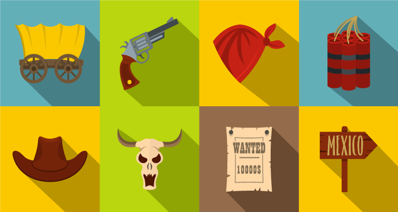 Western Adventure game vinyl carpet - TenStickers