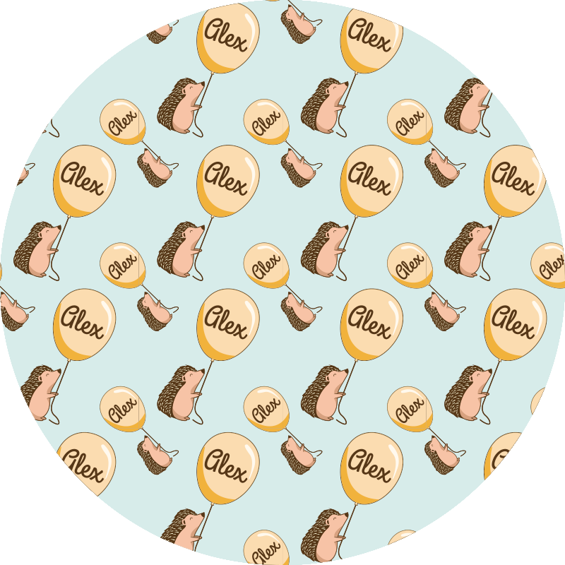 Customized Hedgehog custom vinyl carpet - TenStickers