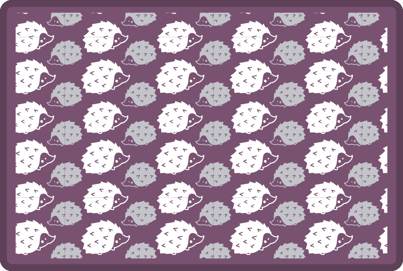 Cartoon Hedgehogs kids vinyl carpet - TenStickers