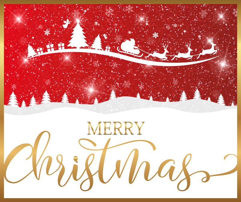 Festive Greeting Christmas vinyl carpet - TenStickers