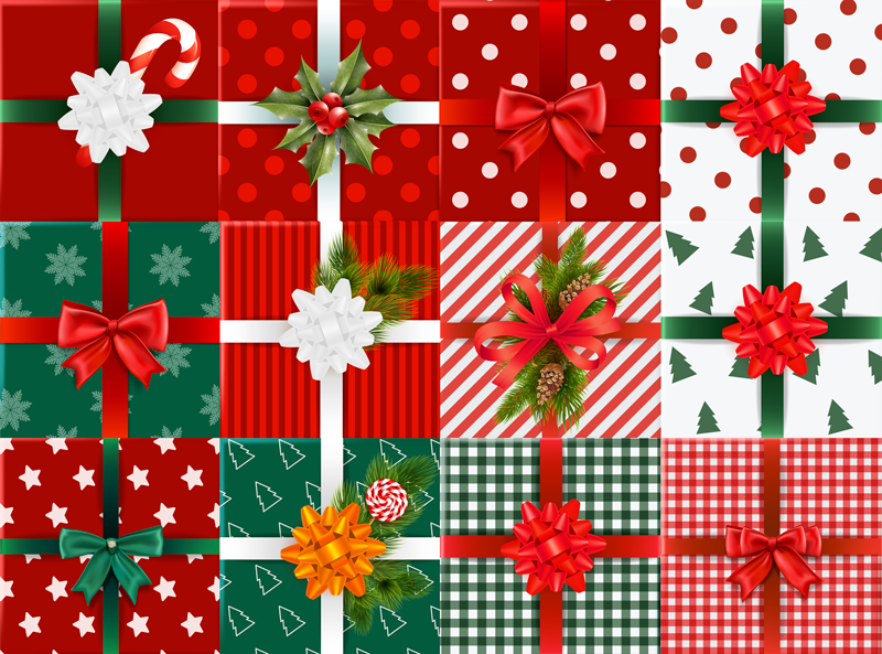 Gift boxes pack vinyl bedroom rug - TenStickers