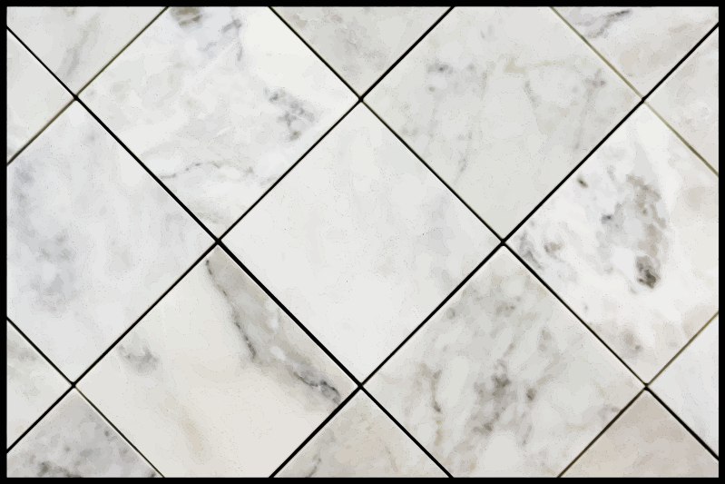 Marble illusion marble vinyl carpet - TenStickers