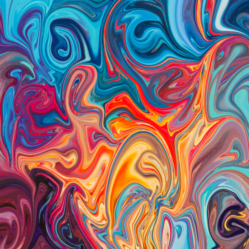 Swirling Colors texture vinyl carpet - TenStickers