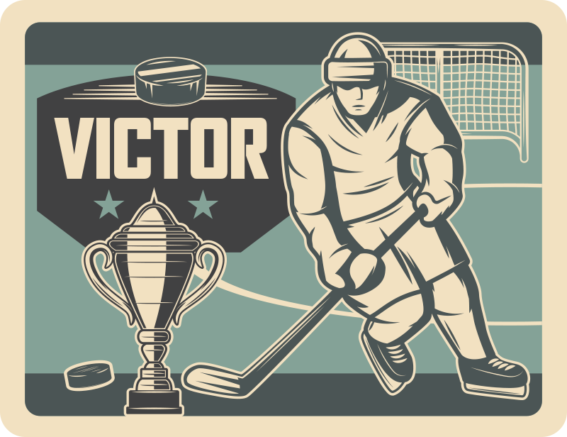 Customizable Sports Graphic custom vinyl carpet - TenStickers