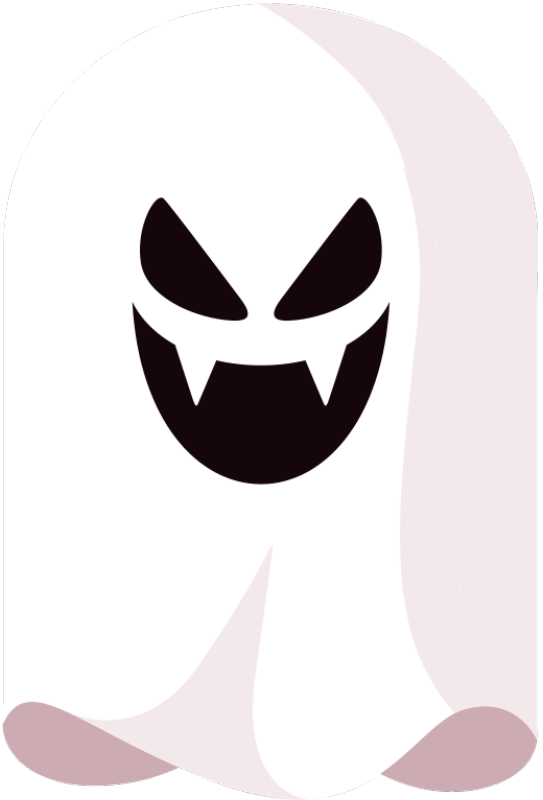 Monochrome Ghost halloween vinyl carpet - TenStickers