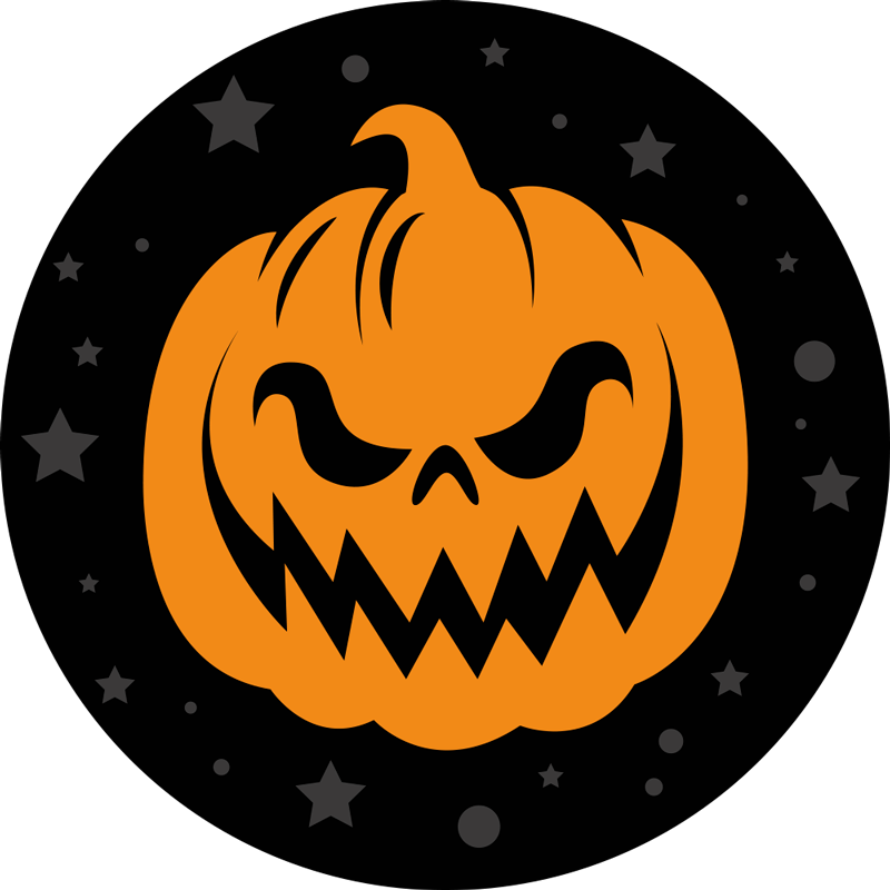 Spooky Pumpkin halloween vinyl carpet - TenStickers