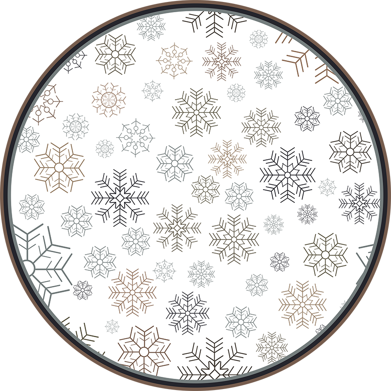 Snowflake Patterns Christmas vinyl carpet - TenStickers