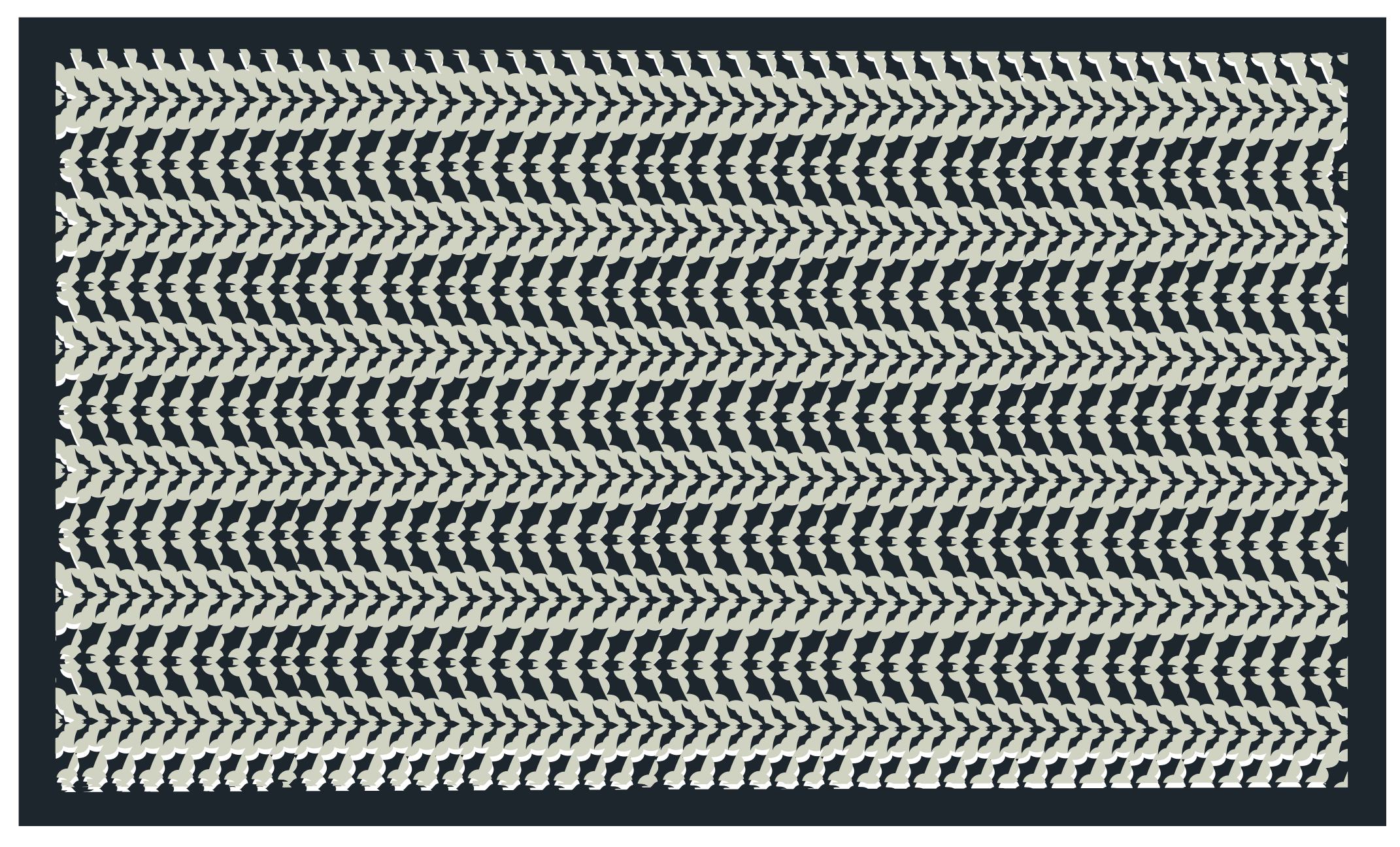 Chevron Intricacy striped vinyl carpet - TenStickers