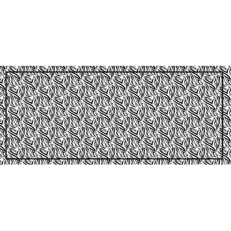 Zebra Twists animal print vinyl carpet - TenStickers