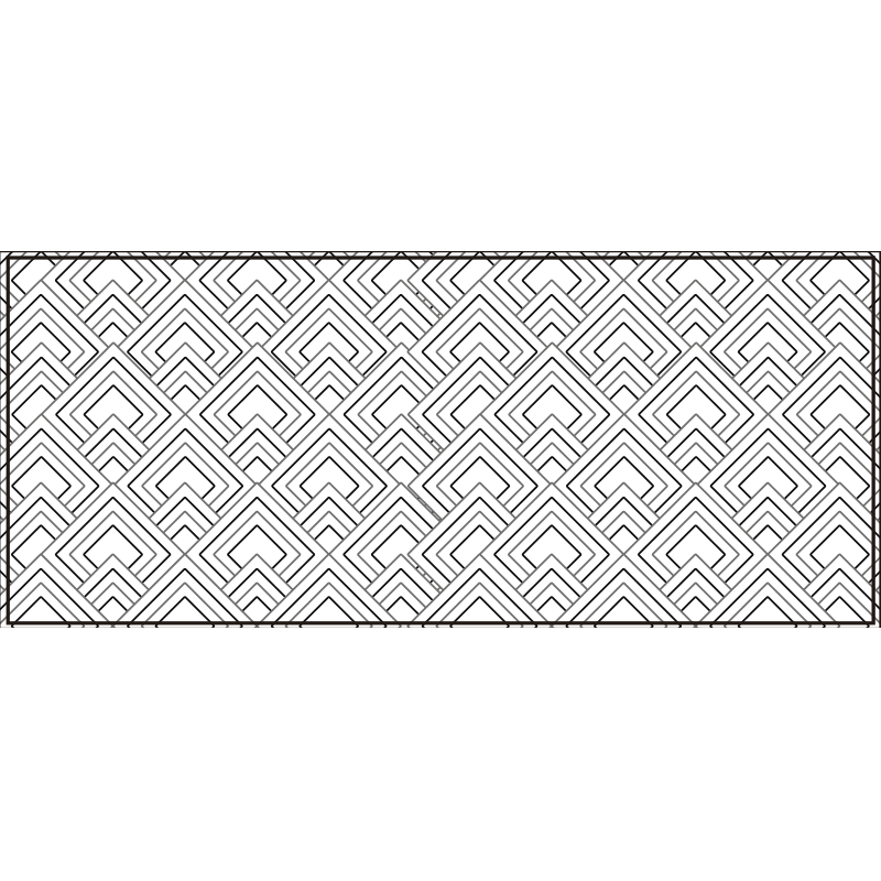 Geometric vinyl carpet geometric maze design - TenStickers