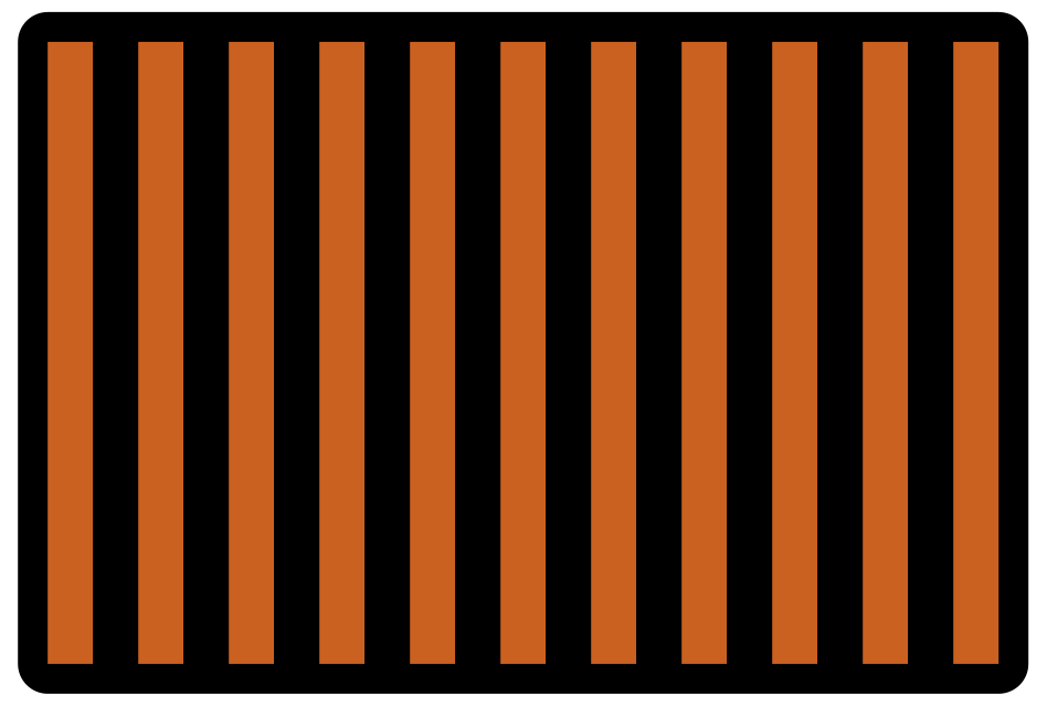 Barred Minimalism striped vinyl carpet - TenStickers