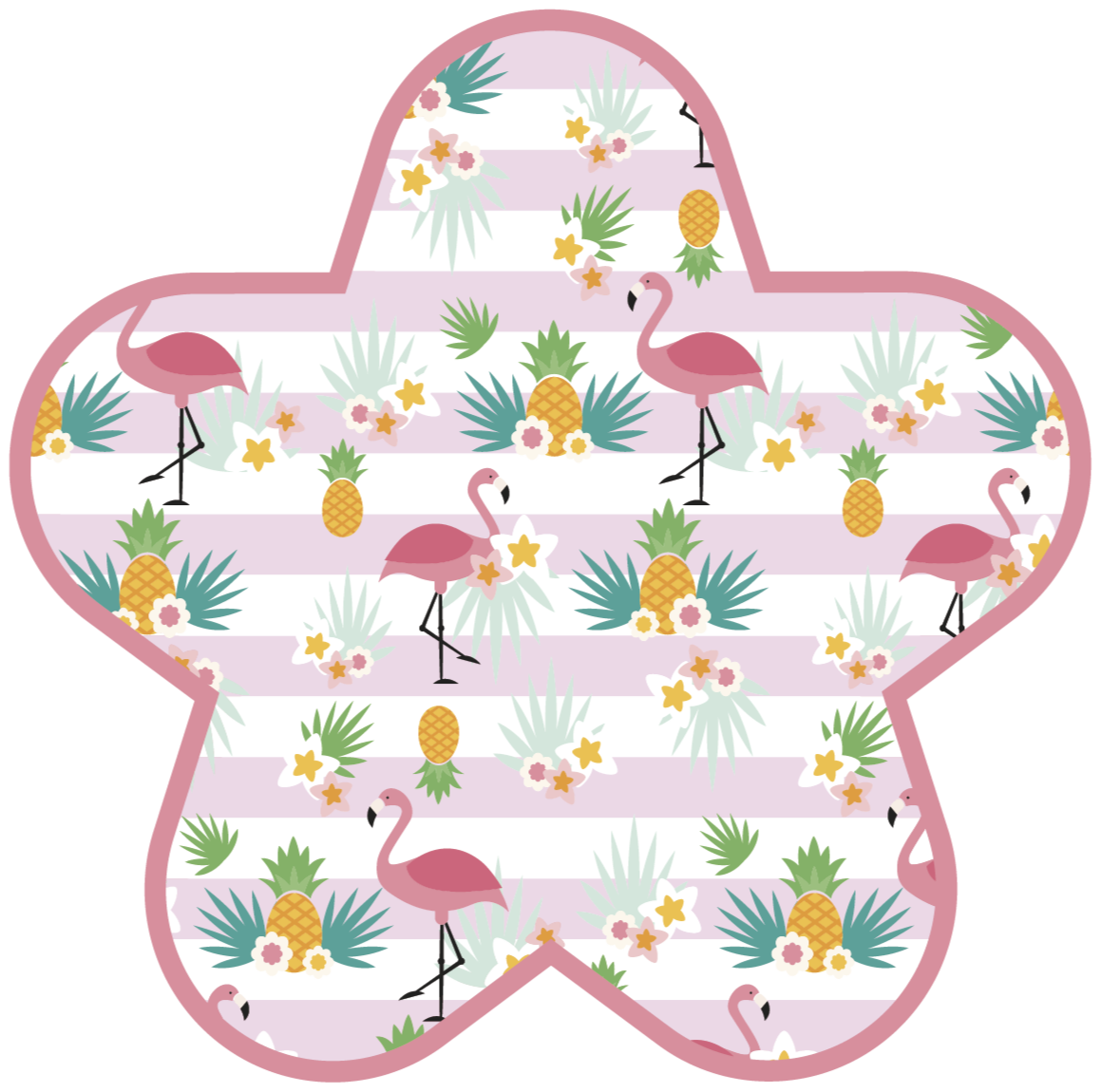 Flamingo Playtime nursery vinyl carpet - TenStickers