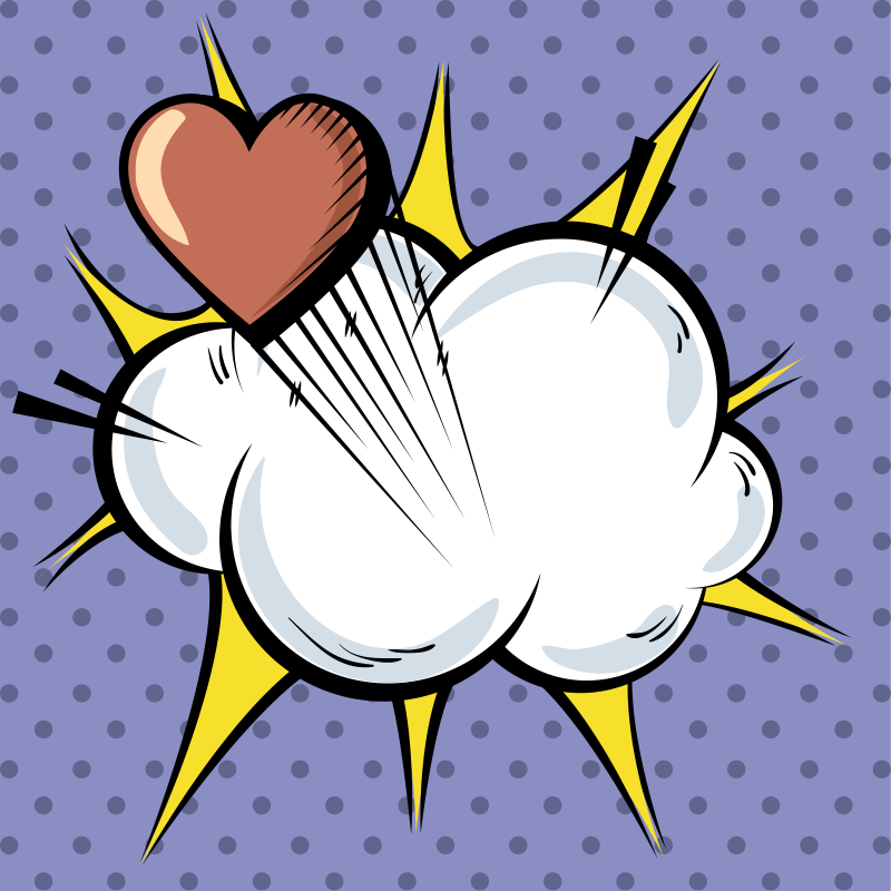 Pop Art Comic vintage rug - TenStickers