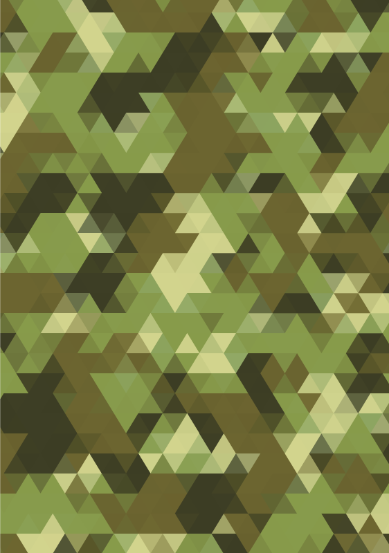 Geometric vinyl carpet in geometric camouflage - TenStickers