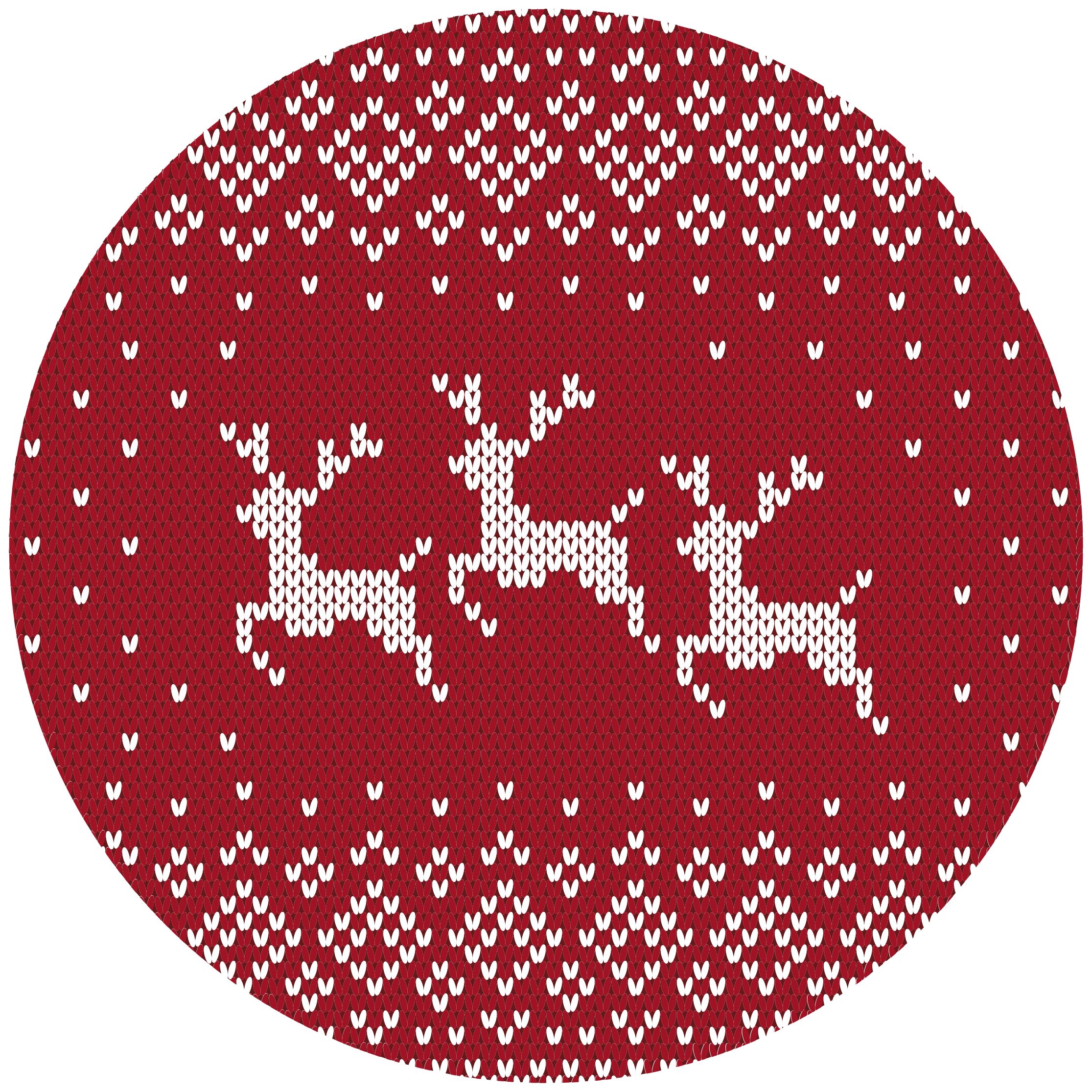 Reindeer Motif Christmas vinyl carpet - TenStickers