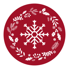 Seasonal Snowflake Christmas vinyl carpet - TenStickers