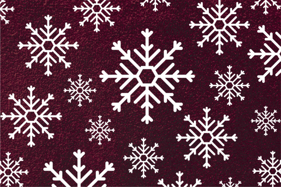 Festive Snowflakes Christmas vinyl carpet - TenStickers