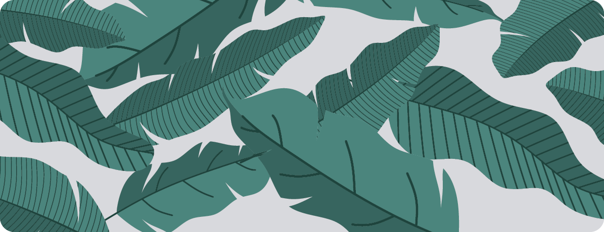 Jungle green leaves floral rug - TenStickers