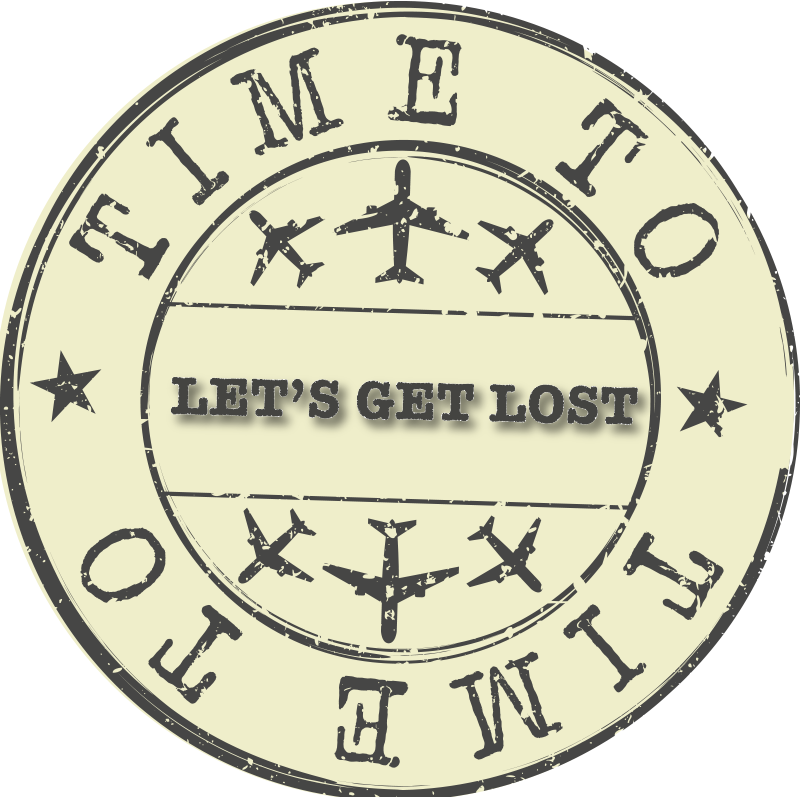 Time Get Lost custom vinyl carpet - TenStickers