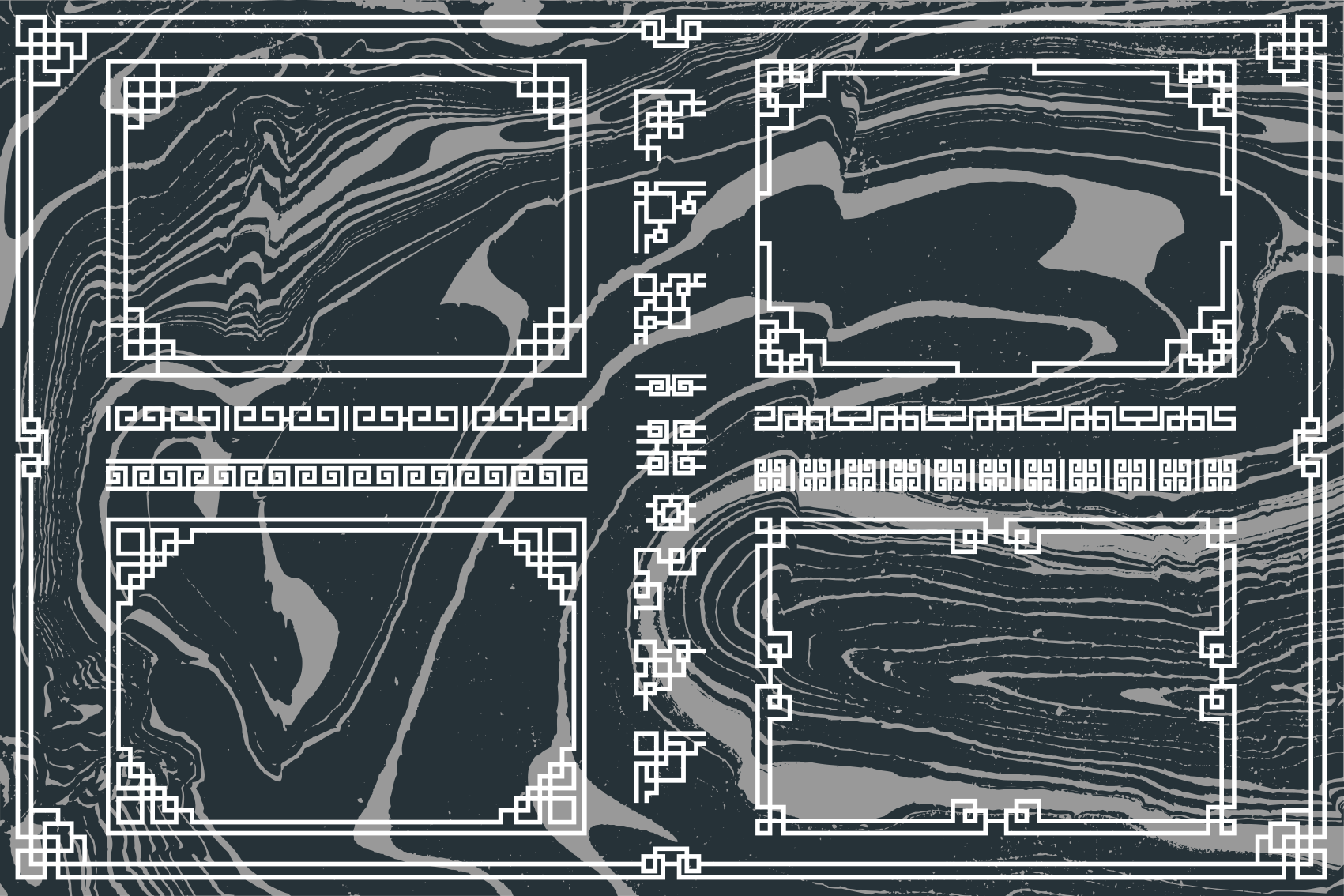 Marbled Textile marble vinyl carpet - TenStickers