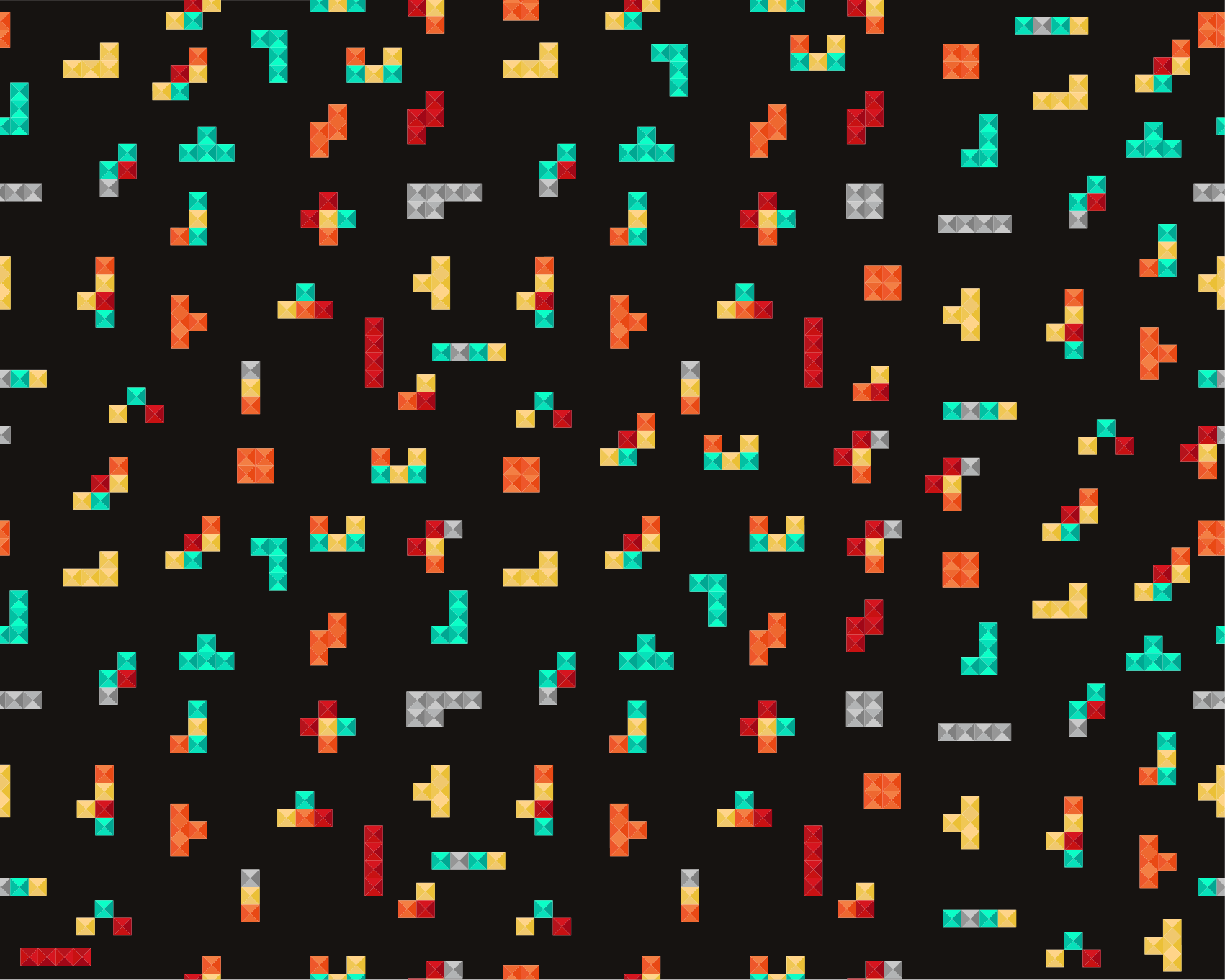 Retro Tetris vintage vinyl rug - TenStickers