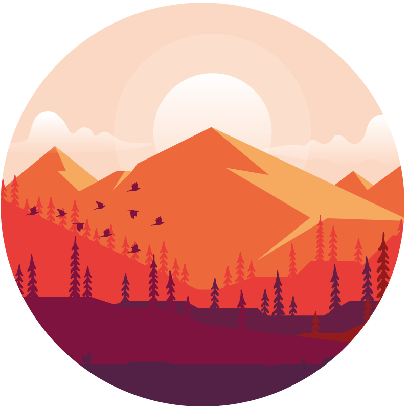 Mountainous Landscape texture vinyl carpet - TenStickers