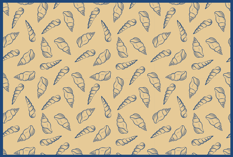 Marine Motif Accent bathroom vinyl carpet - TenStickers