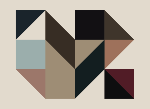 Geometric vinyl carpet geometric shapes decor - TenStickers