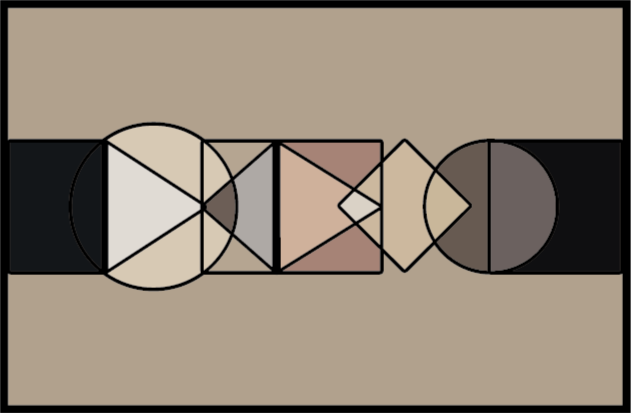 Abstract Geometries geometric vinyl carpet - TenStickers