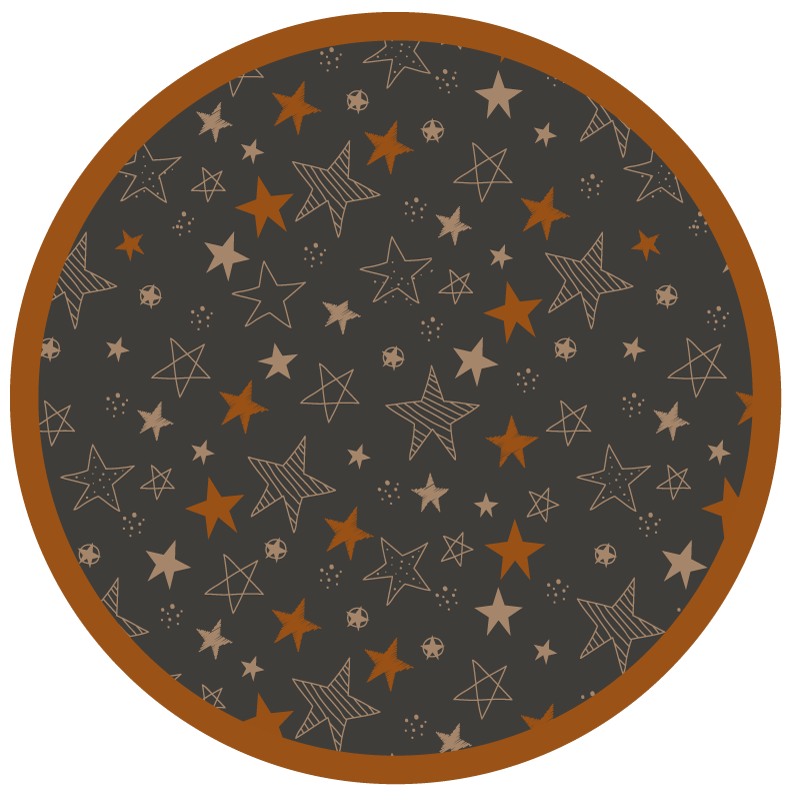 Celestial Motifs star vinyl carpet - TenStickers