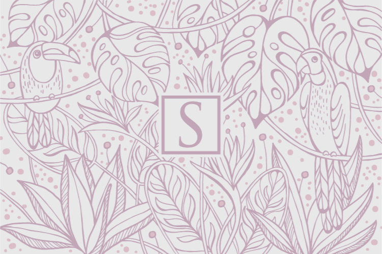 Custom jungle motif personalised vinyl carpet - TenStickers