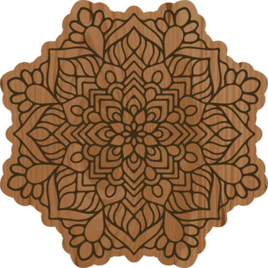 Mandala vinyl carpet mandala intricacy - TenStickers