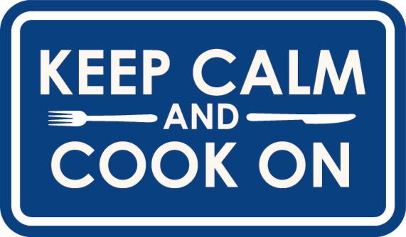 Keep Calm Cook custom vinyl carpet - TenStickers