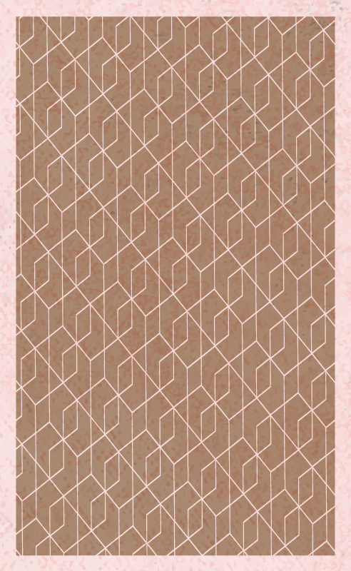 Geometric vinyl carpet with geometric simplicity - TenStickers